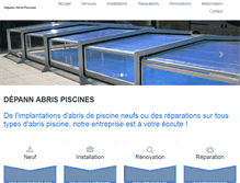 Tablet Screenshot of depan-abris-piscines.com